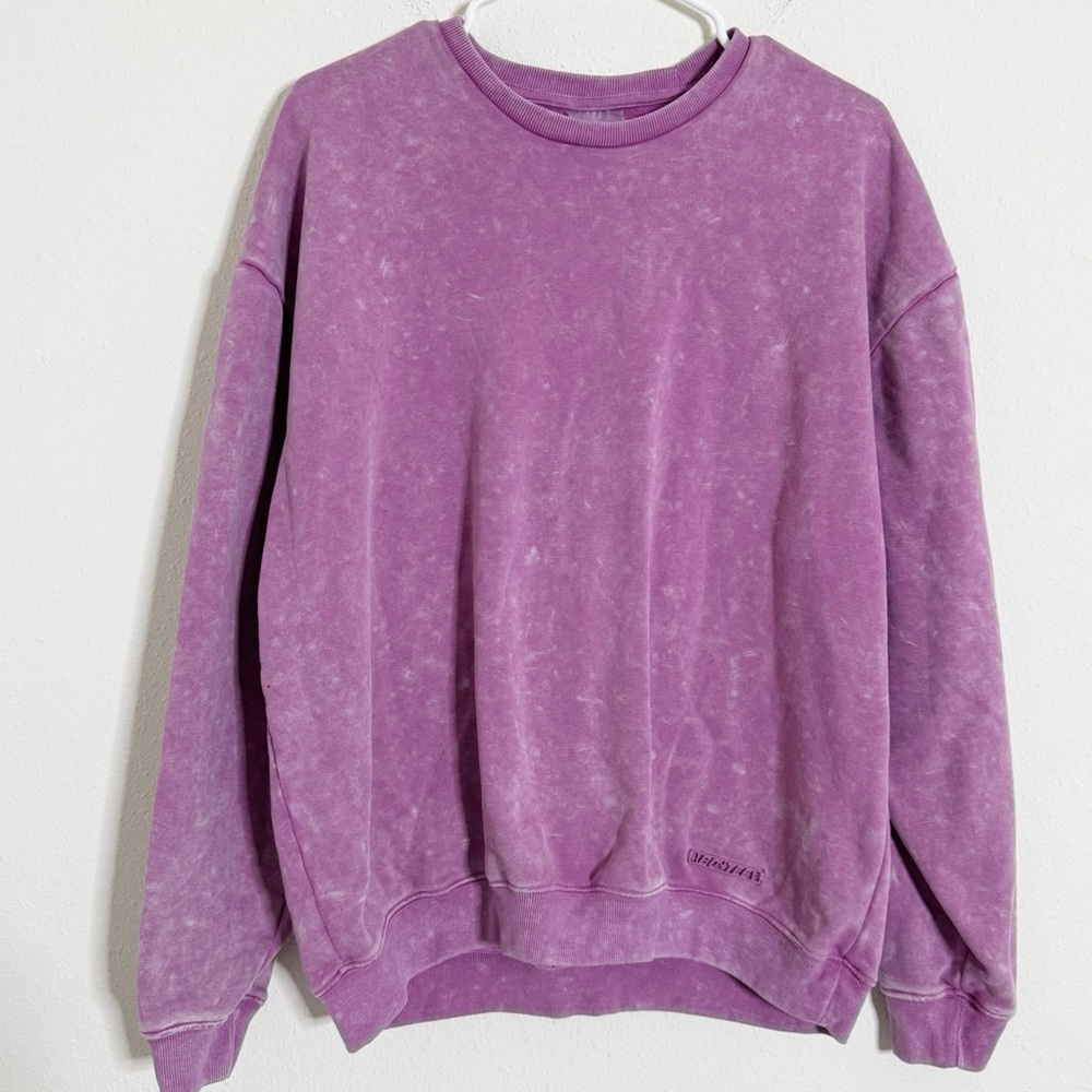 Bo+Tee Purple oversized Crewneck Sweatshirt
